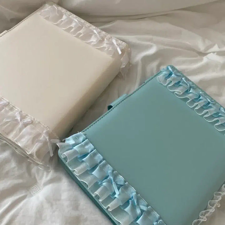 [BUNJANG] Handmade Macaron Binder with Lace Top Loader and Inserts / 마카롱 바인더 판매 수제 레이스 탑꾸 속지 바인더대지 포함