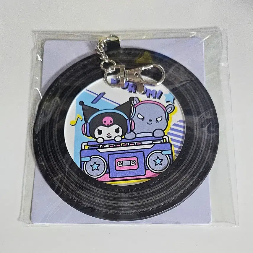 [BUNJANG] Sanrio Kuromi LP Keychain (11x11cm) / 산리오 쿠지 쿠로미 lp 키링 (11x11cm)