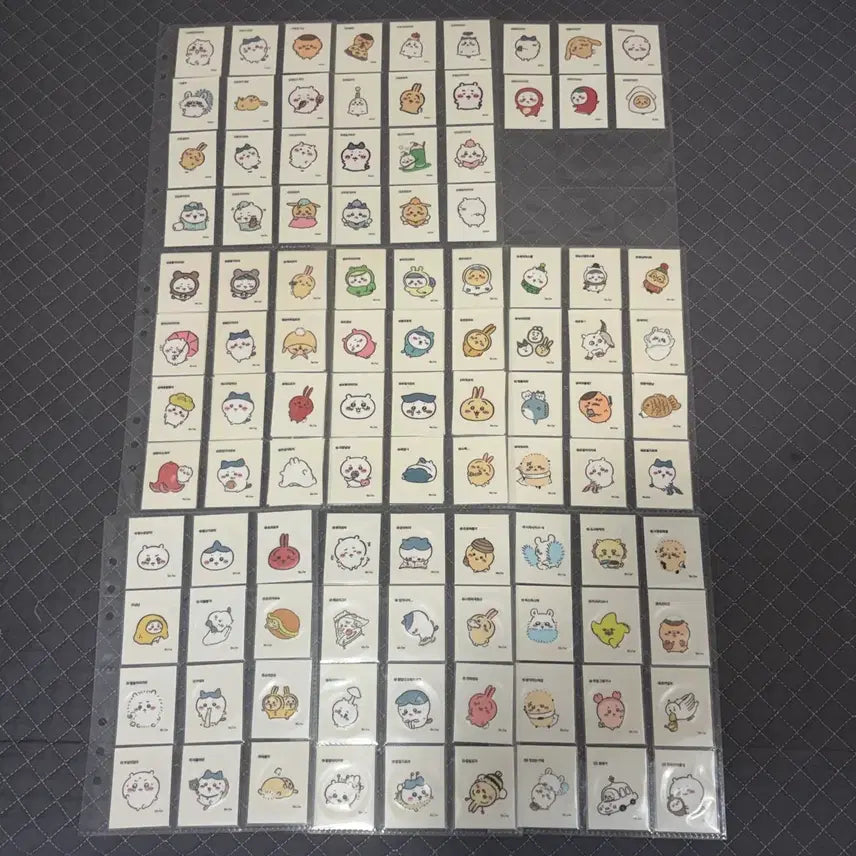 [BUNJANG] Yeondo Mungu Meonjakwi Retro Sticker (Tti-bu-ssil) Full Set (102 types) / 연도문구 먼작귀 레트로 스티커 (띠부씰) 1.2.3탄 전종 (102종) 풀세트