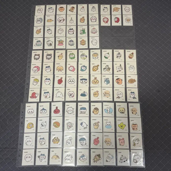 [BUNJANG] Yeondo Mungu Meonjakwi Retro Sticker (Tti-bu-ssil) Full Set (102 types) / 연도문구 먼작귀 레트로 스티커 (띠부씰) 1.2.3탄 전종 (102종) 풀세트
