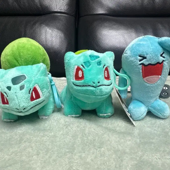 [BUNJANG] Pokemon Bulbasaur &amp; Aipom Plush Keychains Bundle Set / 포켓몬스터 이상해씨/마자용 인형 키링 일괄