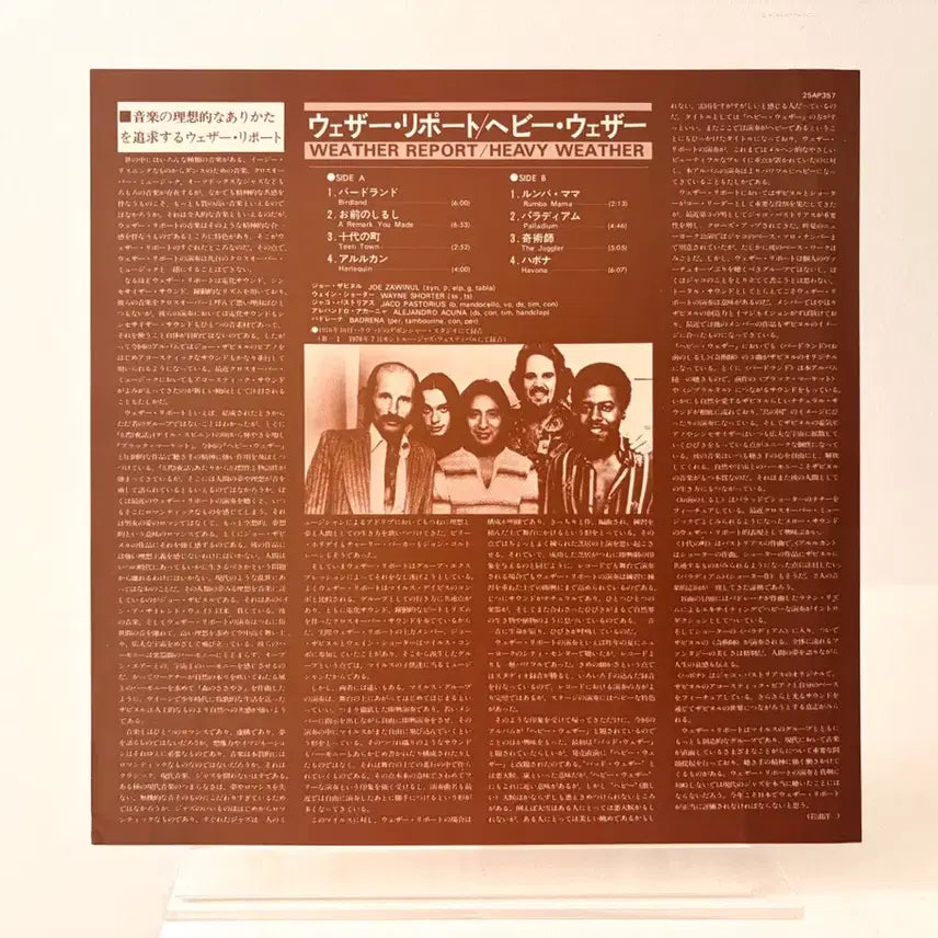 [BUNJANG] Weather Report Heavy Weather LP Record / 퓨전재즈 명반 Weather Report Heavy Weather LP 레코드 웨더리포트 웨인쇼터 Jaco