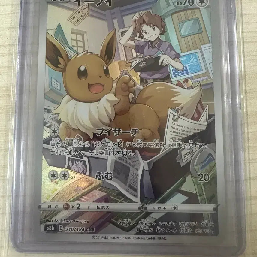 [BUNJANG] Japanese Pokemon VMAX Eevee CHR Card / 일판 브이맥스 이브이 chr
