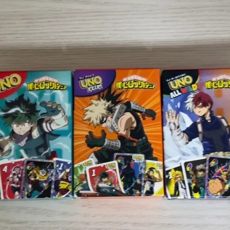 [BUNJANG] My Hero Academia UNO Card Game Bundle Set / 나의히어로아카데미아 나히아 히로아카 UNO 우노 일괄