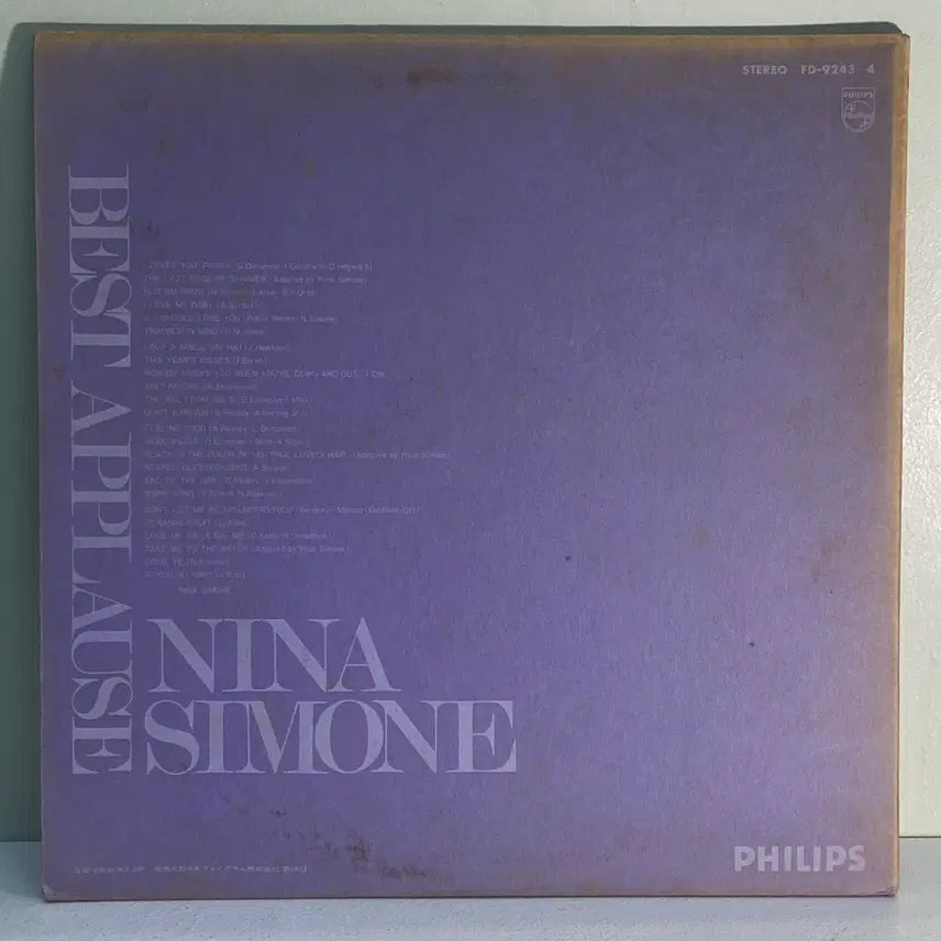 [BUNJANG] Nina Simone Best Applause (2LP) Jazz Vinyl Record / (수입중고LP-재즈보컬) Nina Simone -Best Applause(2LP)