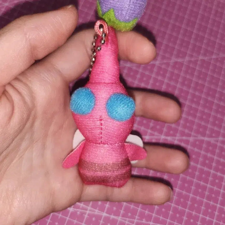 [BUNJANG] Pikmin Pink Winged Doll Keychain / 피크민 핑크날개 인형 키링