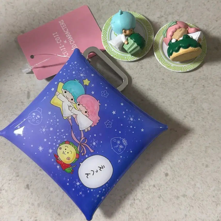 [BUNJANG] Sanrio Little Twin Stars Gacha Set &amp; Pouch Bundle / 산리오 키키라라 가챠세트,파우치 팝니다