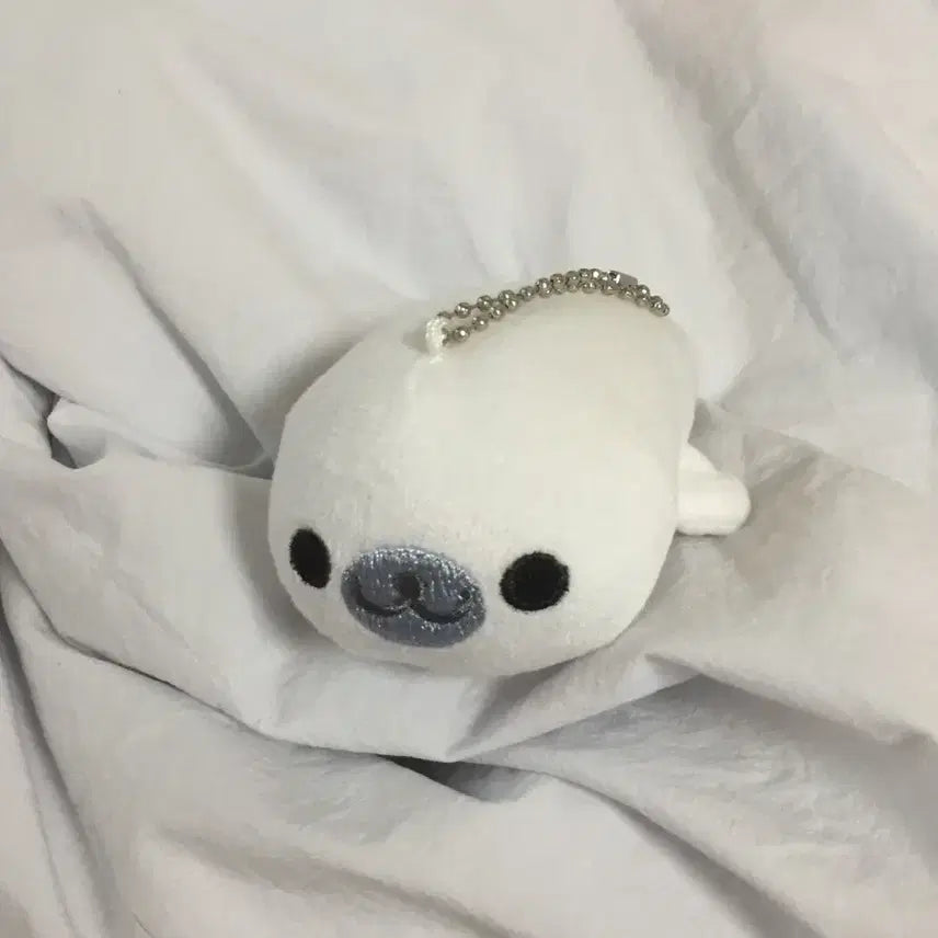 [BUNJANG] San-X Mamegoma Classic Keychain Plush 9cm Seal / 고전 산엑스 마메고마 소형 키링 인형 9cm 레어 물개