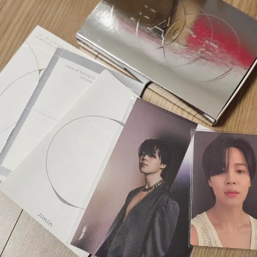 [BUNJANG] BTS Jimin Face Weverse Album Photocard Postcard Set / BTS 방탄소년단 지민 Face 위버스 앨범 포카, 포스트카드 포함