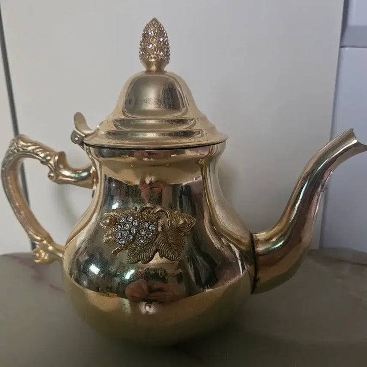 [BUNJANG] Gilded Grapes Decor Teapot / 금도금 포도 장식 찻주전자