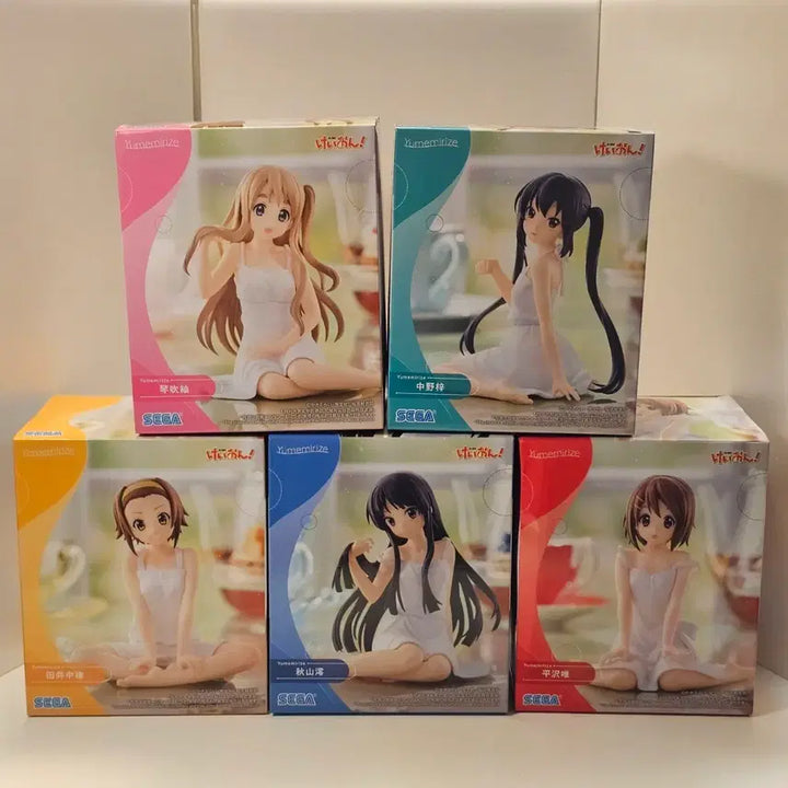 [BUNJANG] SEGA K-ON! Yumemirize 5-Piece Full Set Figures / [미개봉] 케이온 유메미라이즈 피규어 5종 풀세트 유이 미오 리츠 무기 아즈사