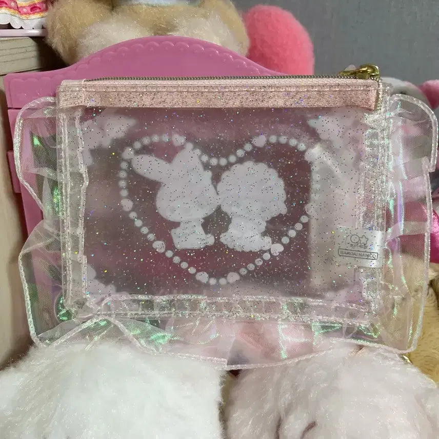 [BUNJANG] Balletcore Frill Pouch - My Melody &amp; Piano / 발레코어 프릴파우치 마멜피아노