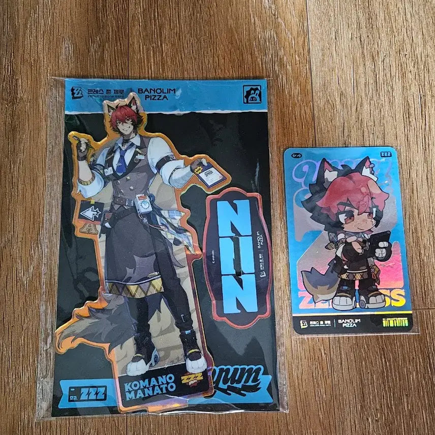 [BUNJANG] Zenless Zone Zero Manato Acrylic Stand + Redeem Photocard / (리딤미사용)젠레스 존 제로(젠존제) 반올림피자 콜라보 마나토 아크릴 스탠드 + 리딤포토카드 굿즈