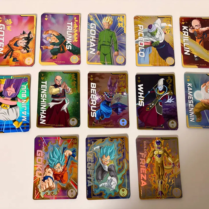 [BUNJANG] Dragon Ball Character Goods Collection Poker Hologram Cards Set / (신상) 드래곤볼 캐릭터 굿즈 컬렉션 포커 홀로그램 카드 13종