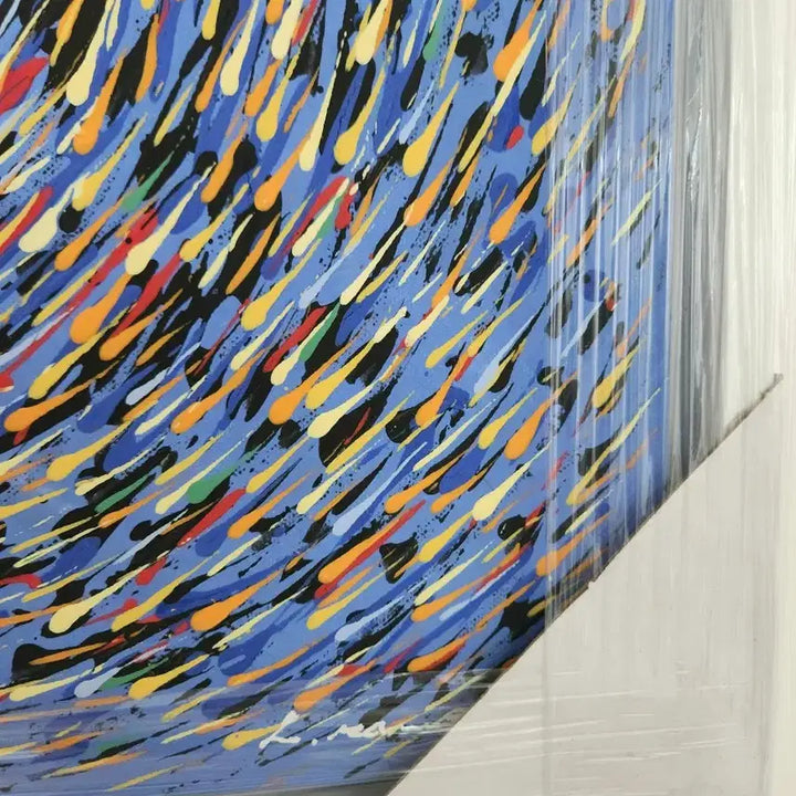 [BUNJANG] Lee Man-beom "Day When Carp Dance (Feast)" Abstract Oil Painting / 추상화 유화