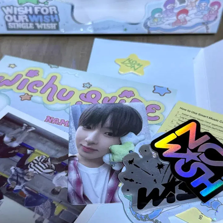 [BUNJANG] NCT WISH Wichu Box Sticker NFC Chip Components Sakuya / 엔시티위시 위츄 상자 스티커 nfc칩 구성품 사쿠야