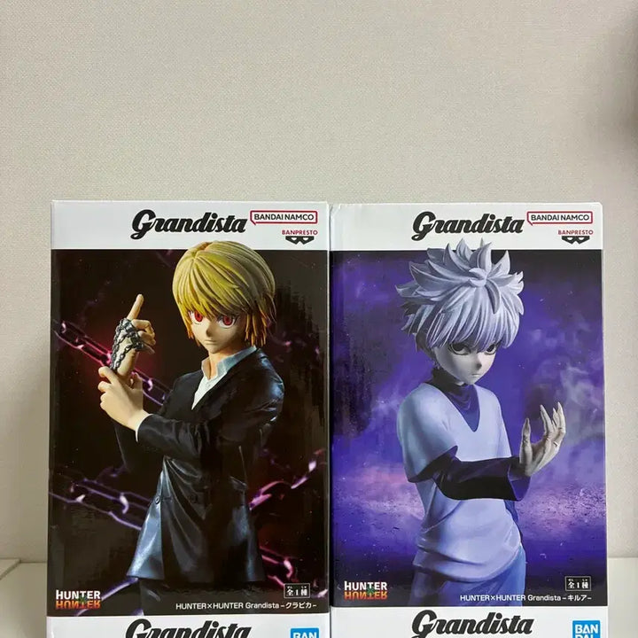 [BUNJANG] Hunter x Hunter Killua &amp; Kurapika Grandista Figures (Sealed Bundle Set) / (미개봉 일괄) 헌터헌터 키르아 크라피카 그란디스타 피규어