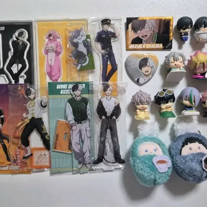 [BUNJANG] Wind Breaker Sakura Haruka &amp; Death Note L Acrylic Stand &amp; Gacha Bundle Set / 윈브레 사쿠라 하루카 굿즈&amp;데스노트 엘 아크릴 스탠드&amp;가챠 일괄