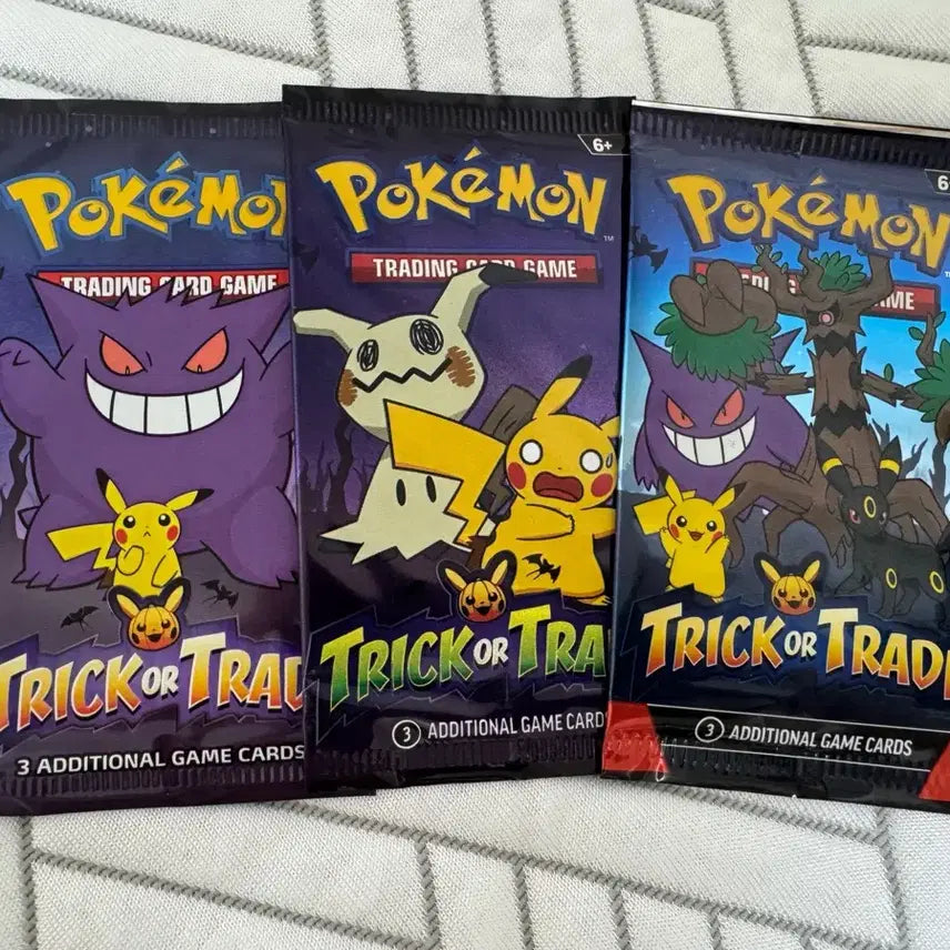 [BUNJANG] Pokemon Halloween Card Pack (Halloween Pack) - 3 Packs / 포켓몬 할로윈 카드팩(할로윈팩) 3팩
