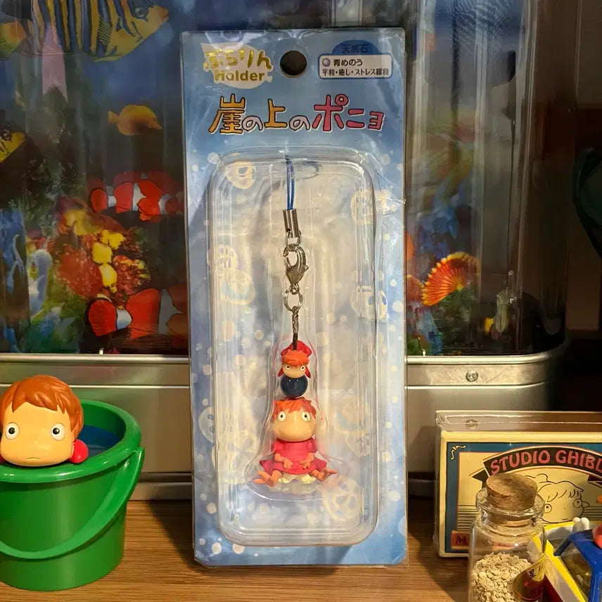 [BUNJANG] Studio Ghibli Ponyo Half-Mermaid Strap Keychain / 지브리 고전 벼랑위의포뇨 반어인 스트랩 키링