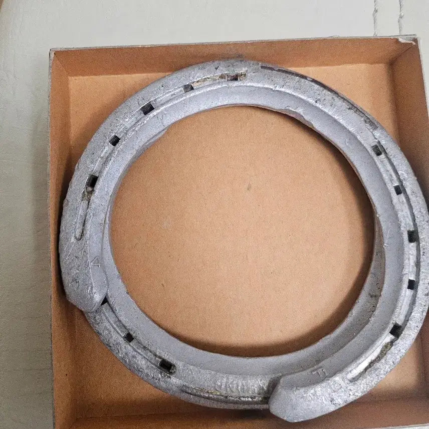 [BUNJANG] Korean Racing Authority (KRA) Authentic Racehorse Horseshoe / 한국마사회 실제 경주마 편자, 행운을 부르는 U자 말굽 (박스 포함)