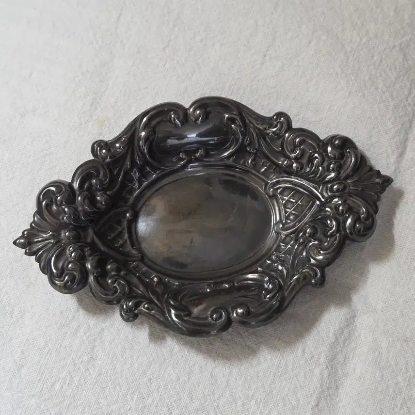 [BUNJANG] Antique Sterling Silver Bonbon Tray / 영국 앤틱 실버 봉봉 트레이