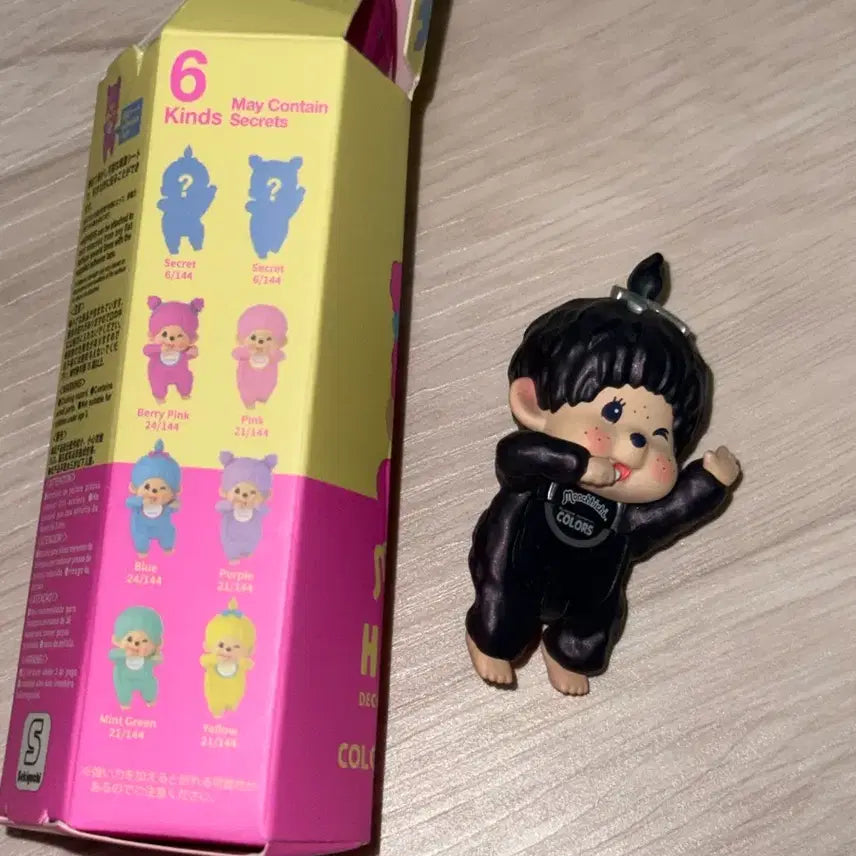 [BUNJANG] Monchhichi Colors Hyper Secret Black / 몬치치 컬러즈 윙크 히퍼 시크릿 블랙