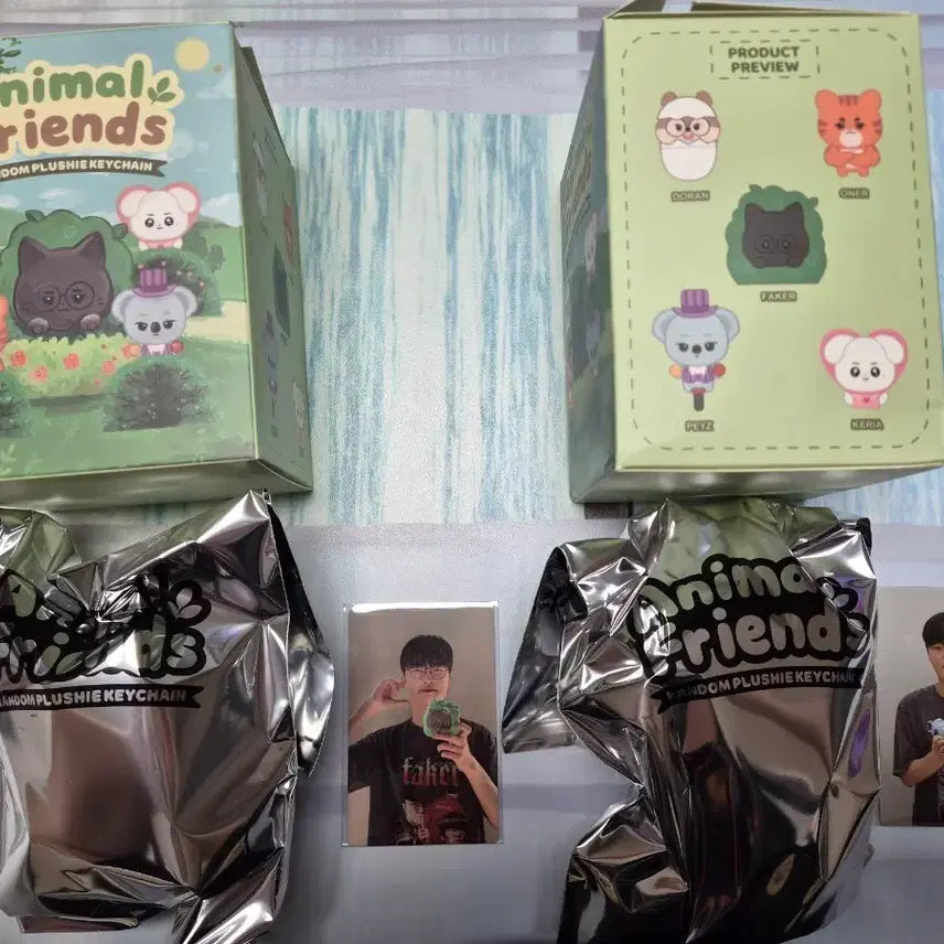 [BUNJANG] Faker Phase Animal Friends Keyring + Photocard Bundle Set / (일괄판매) 페이커 애니멀프렌즈, 페이즈 애니멀프렌즈 키링+포카 판매
