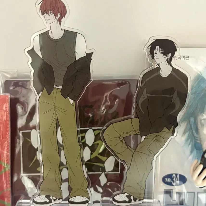 [BUNJANG] Hunter x Hunter Hisoka &amp; Chrollo Unofficial Acrylic Stand / 헌터헌터 히소카+클로로 비공식 아크릴