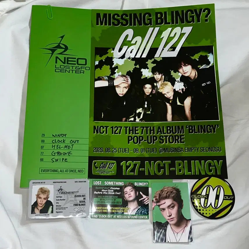 [BUNJANG] NCT 127 Blingy Taeyong Bundle Set / 엔시티 127 Blingy 블링이 팝업 특전 외 일괄 (태용)