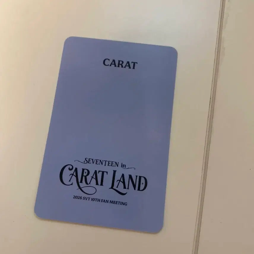 [BUNJANG] SEVENTEEN Mingyu Caratland Carat Zone Photocard / 세븐틴 민규캘 캐럿랜드 캐럿존 포카