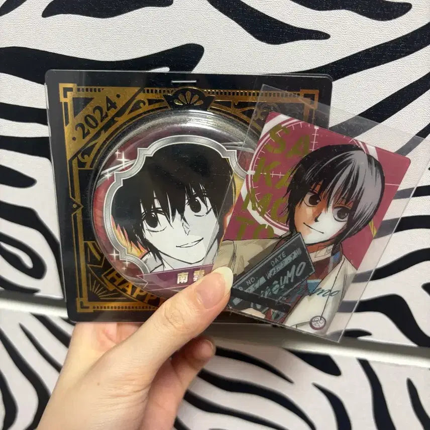 [BUNJANG] Sakamoto Days Nagumo Birthday Badge + Art Card / 사카모토데이즈 나구모 생일배지+아트카드