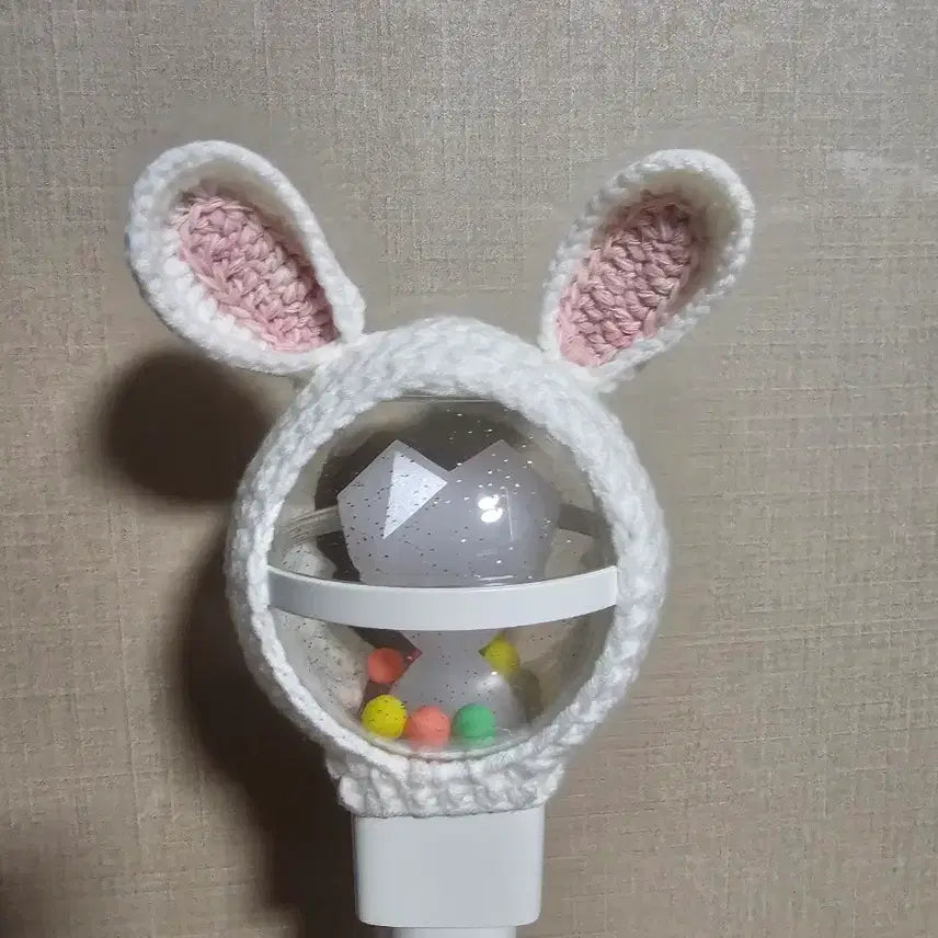[BUNJANG] Handmade Ribbon &amp; Bead Charm Lightstick Cover / 뽑봉커버
