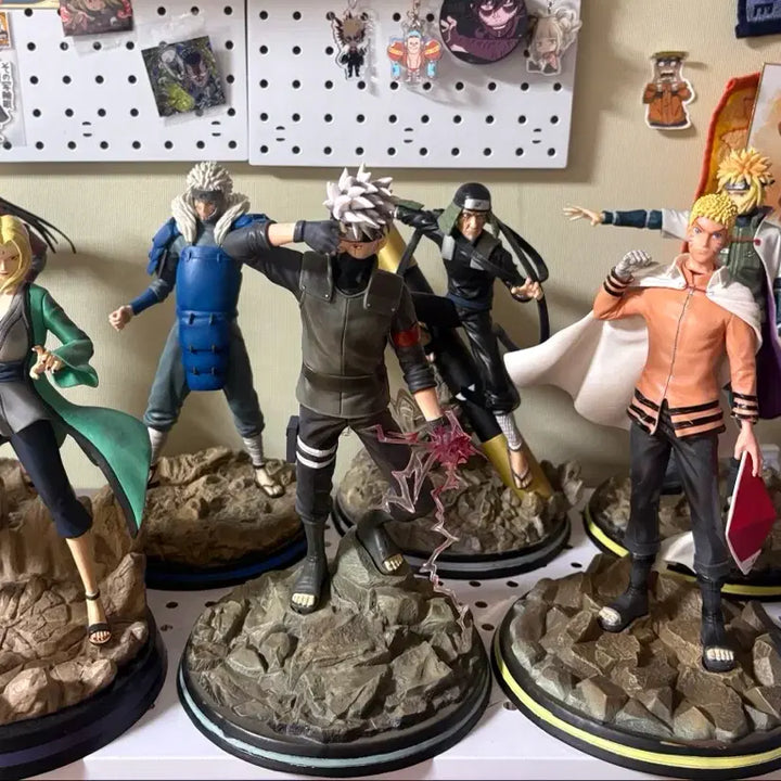 [BUNJANG] Naruto 7th Hokage Rock Figure Set (25-30cm) / 나루토 7대 호카게 바위 피규어 세트