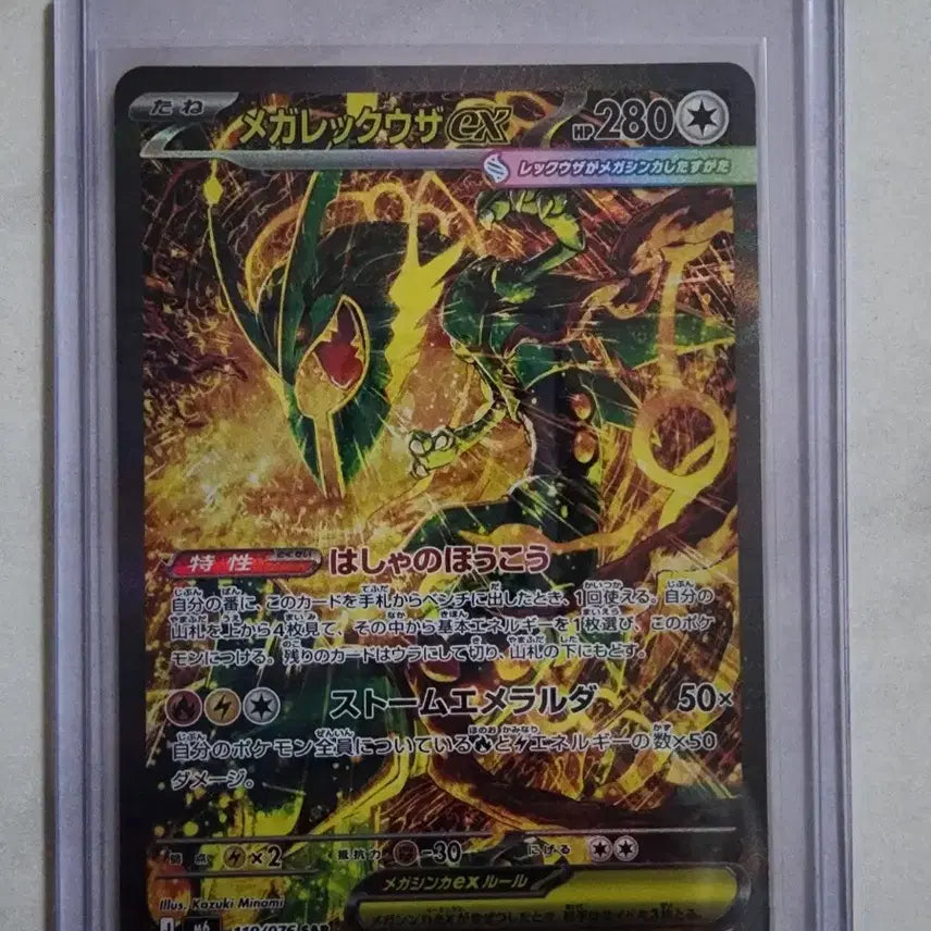 [BUNJANG] Mega Rayquaza EX 110/076 SAR Japanese &amp; Korean Set / 메가레쿠쟈 EX 110/076 SAR 일판,한판 세트