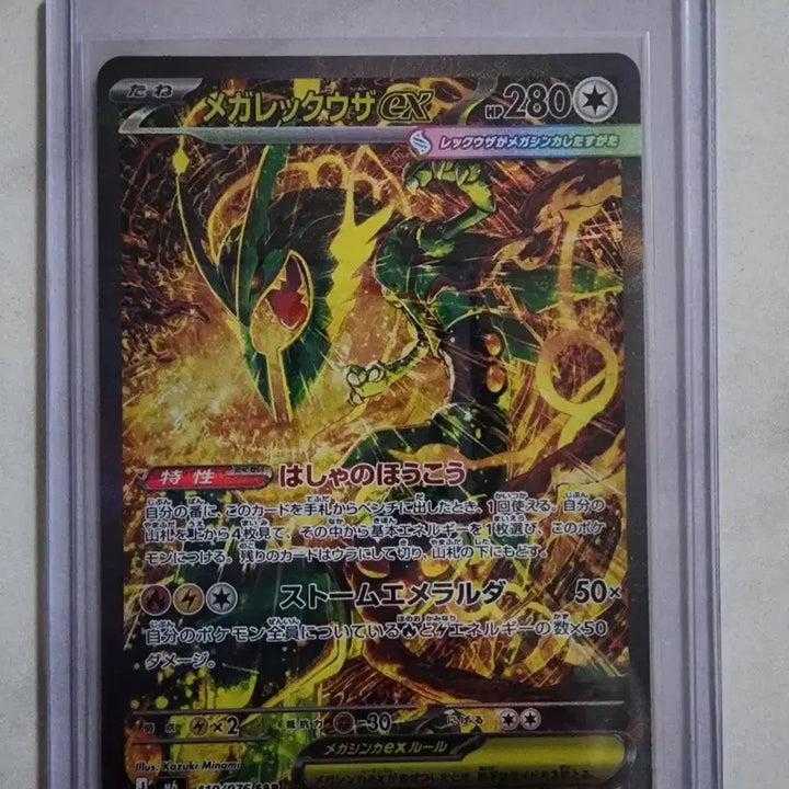 [BUNJANG] Mega Rayquaza EX 110/076 SAR Japanese &amp; Korean Set / 메가레쿠쟈 EX 110/076 SAR 일판,한판 세트