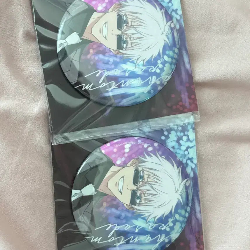 [BUNJANG] Jujutsu Kaisen Satoru Gojo Can Badge Set (2 pcs) / 주술회전 고죠 사토루 캔뱃지 2개 세트