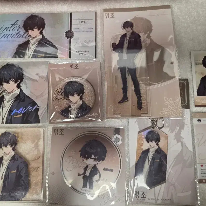 [BUNJANG] Genshin Impact Wanderer (Male) Merchandise Bundle Set (9 Items) / 명조 애니메이트 겨울 초대 방랑자(남) 굿즈 9종 일괄