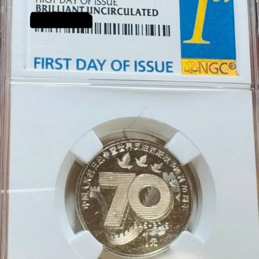 [BUNJANG] 2015 Chinese Yuan 70th Anniversary Commemorative Coin NGC Graded / 2015 중국 위안화 70주년 기념 주화 NGC 등급