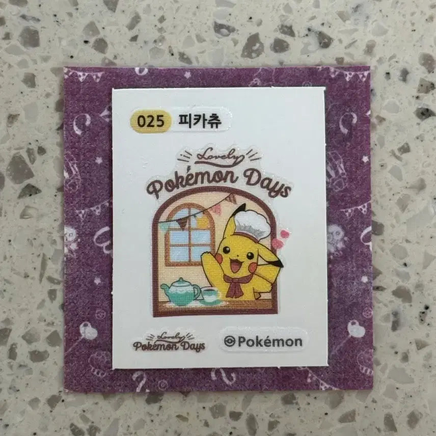 [BUNJANG] Pokemon Lovely Tti-bbu-seal Pikachu / 포켓몬스터 러블리 띠부씰 피카츄