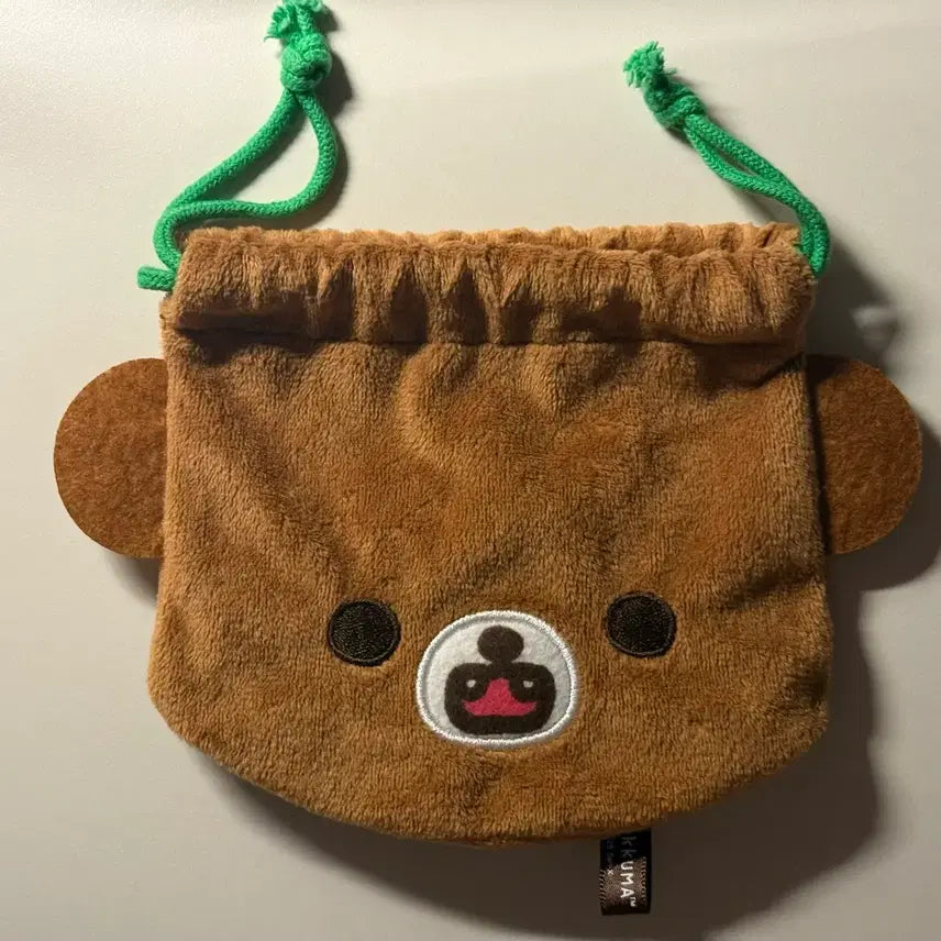 [BUNJANG] San-X Kogumappe Face Drawstring Pouch / 산엑스 리락쿠마 가챠 코구마 페이스 복조리 파우치