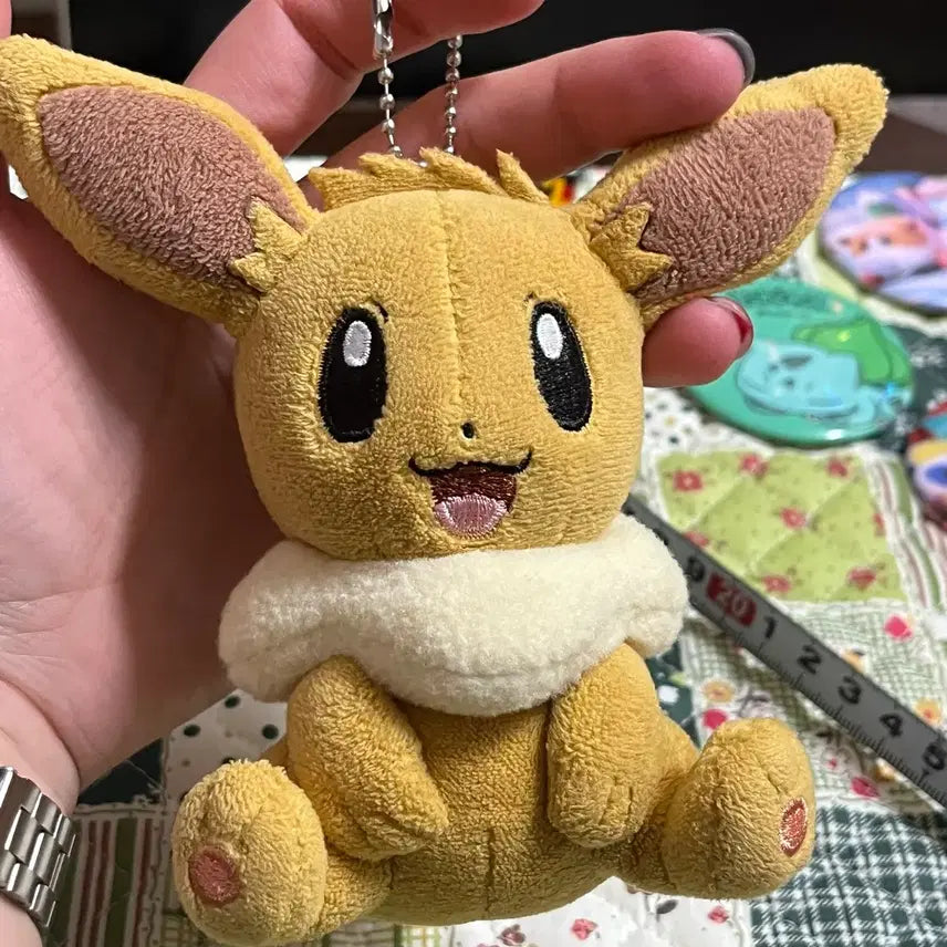 [BUNJANG] Eevee Plush 12cm / 포켓몬 이브이 인형 키링 12cm