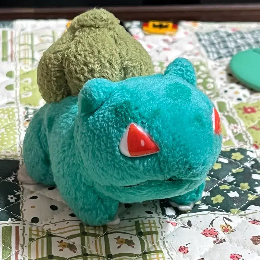 [BUNJANG] Vintage Bulbasaur Plush Keychain 7cm / 포켓몬 고전 이상해씨 인형 7cm
