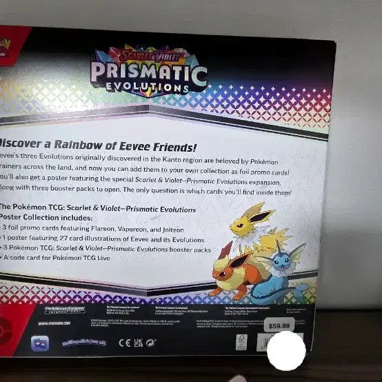 [BUNJANG] Pokemon North American Prismatic Evolutions Poster Collection / 포켓몬 북미 프리즈매틱 에볼루션 미국에서 직접구매