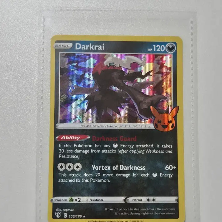 [BUNJANG] Pokemon Card Darkrai North American Edition (Halloween) - Mint Condition / 포켓몬 카드 다크라이 북미판 상태 A급 (할로윈)