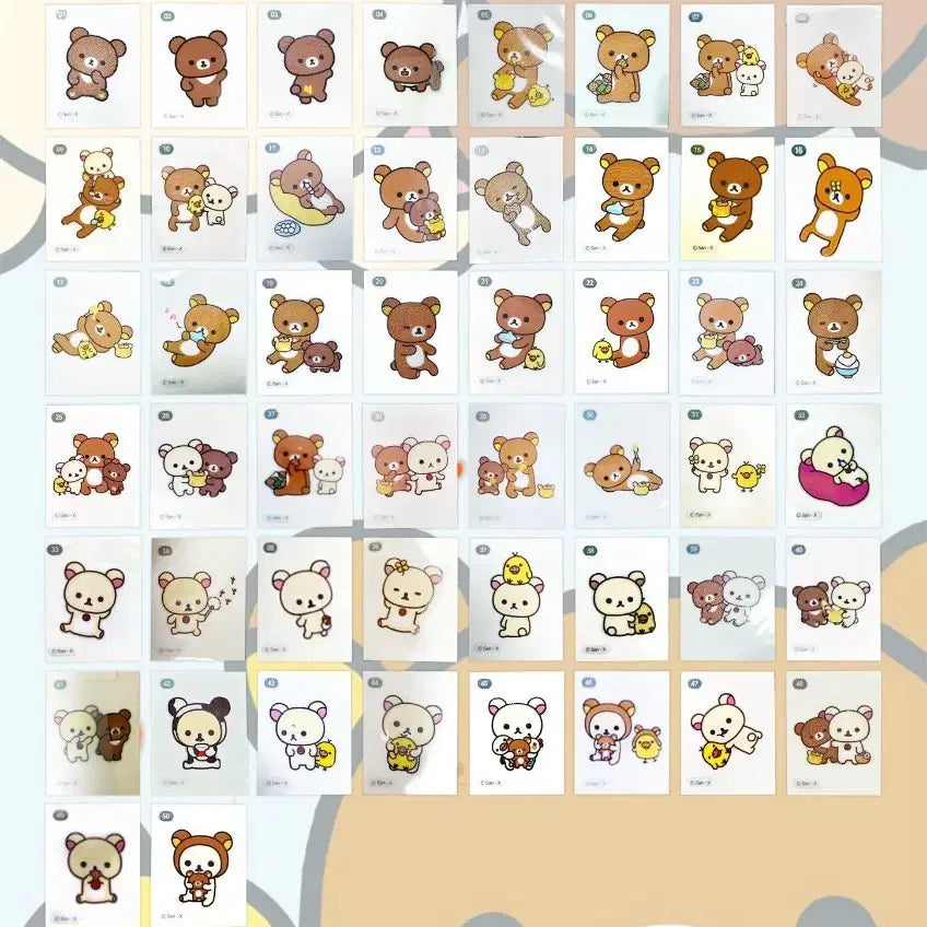 [BUNJANG] Rilakkuma Ttippuseal Sticker Collection / 리락쿠마 띠부씰