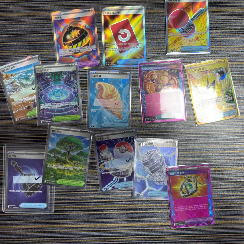[BUNJANG] Pokemon Cards Bundle (Japanese &amp; Korean Versions, 37 + 13 Cards) / 포켓몬 카드 일판, 한판 아이템 모음(37장, 13장)