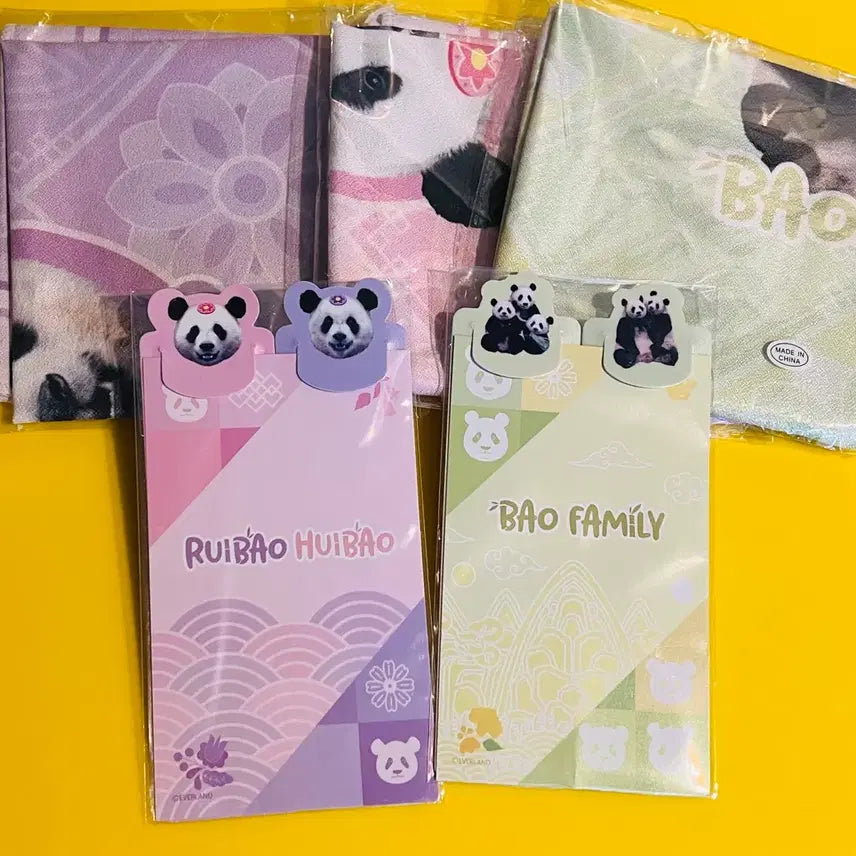 [BUNJANG] Bao Family Ruihui Handkerchief and Card Bundle Set / 루이후이 바오패밀리 손수건 카드 일괄 판매