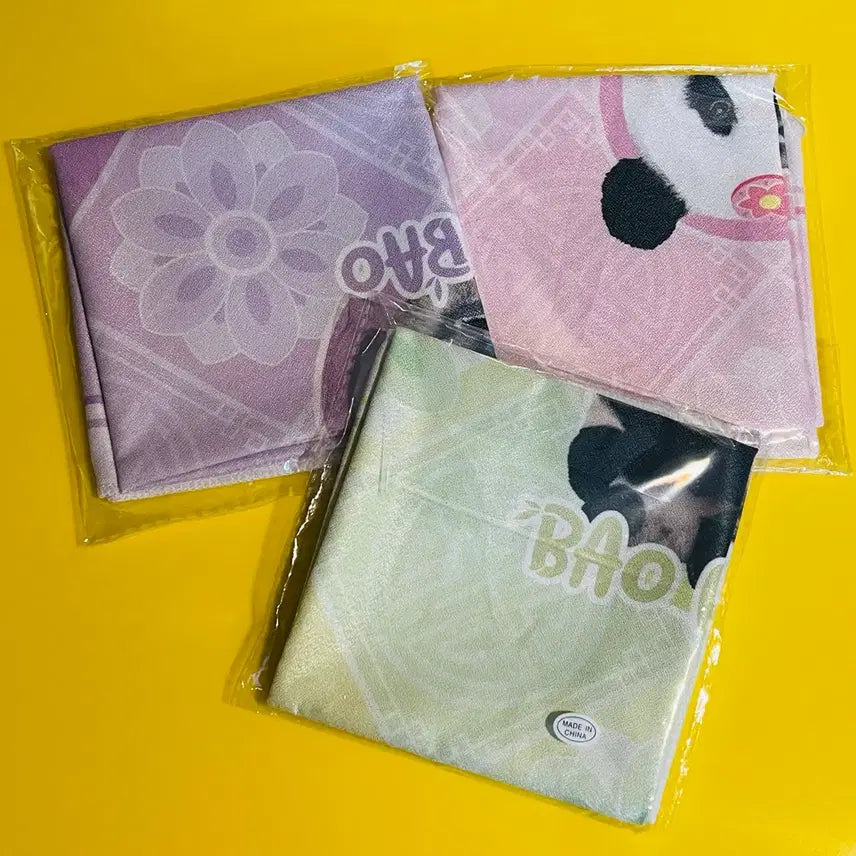 [BUNJANG] Bao Family Ruihui Handkerchief and Card Bundle Set / 루이후이 바오패밀리 손수건 카드 일괄 판매