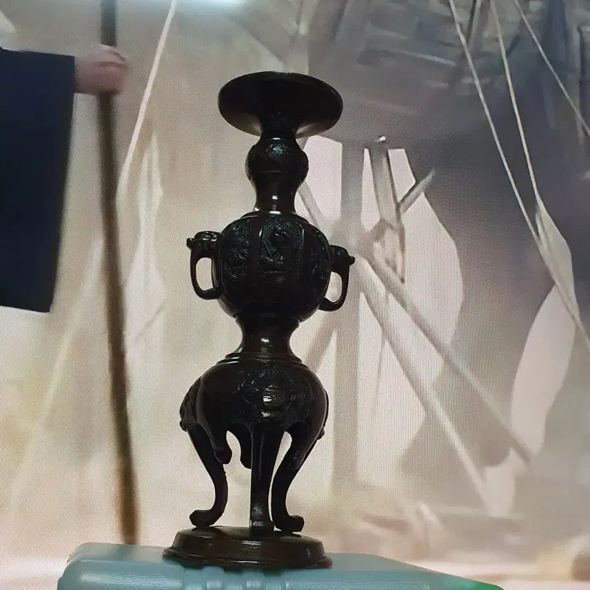 [BUNJANG] Antique Brass Candlestick / 오래된 적동 촛대